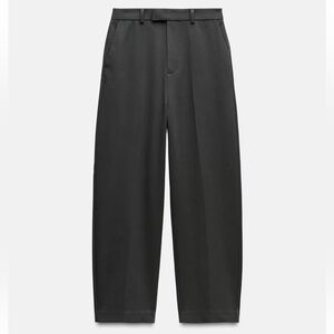 Zara Black Wide-Leg Trousers